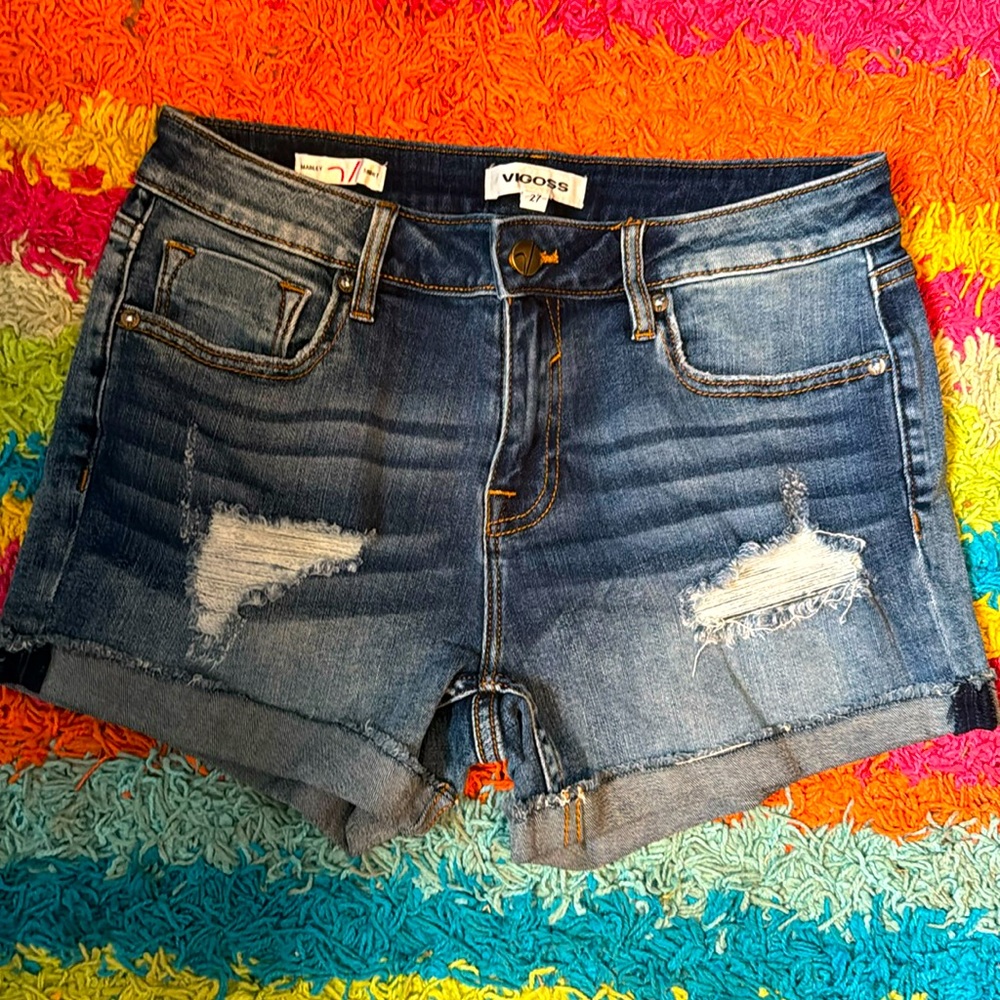 Vigoss Distressed Denim Shorts